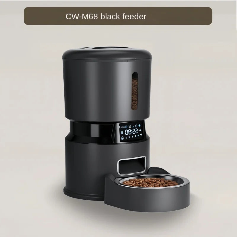 Automatic Pet Food Machine, 5G Wifi Connection, Pet Timed Intelligent Feeder with Preservation Function, Suitable for Cats/Dogs