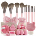 20/40 Pink Makeup kit Complete Makeup Brush Set, Big set includes Soft Brushes, Beauty Blender, Birthday Christmas New Year gift