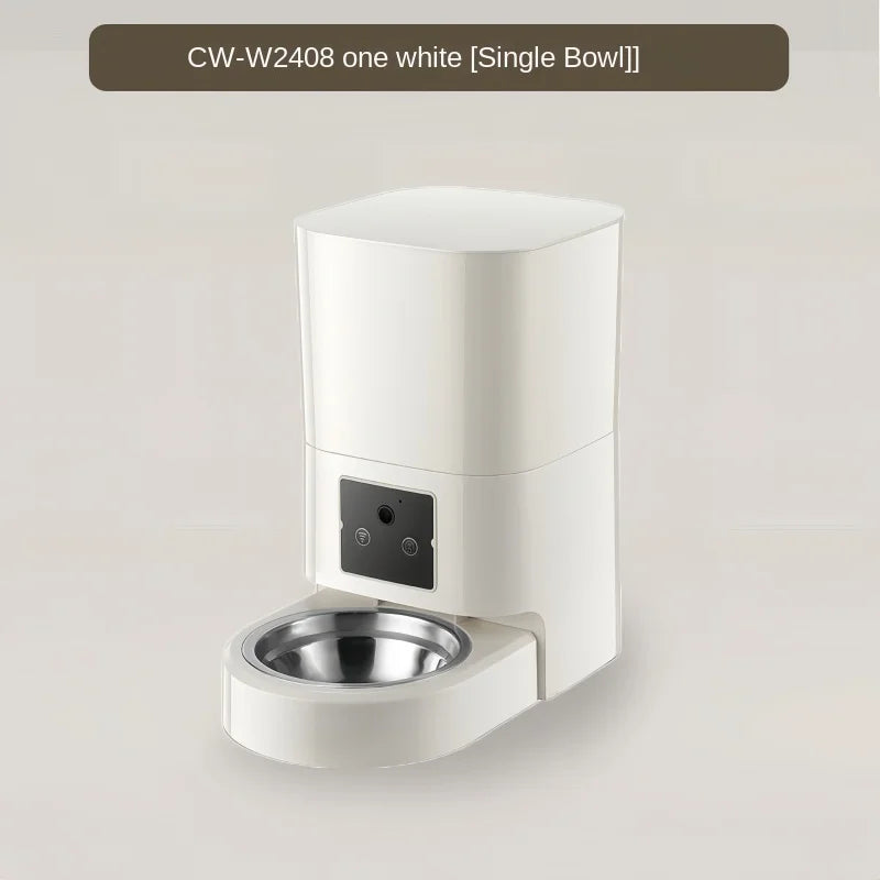 Automatic Pet Food Machine, 5G Wifi Connection, Pet Timed Intelligent Feeder with Preservation Function, Suitable for Cats/Dogs